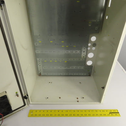 29-1/2" x 21-1/2" x 13" Electrical Enclosure W/Backplate & 2-Fans