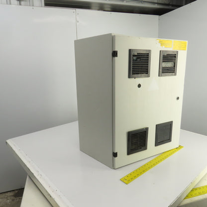 29-1/2" x 21-1/2" x 13" Electrical Enclosure W/Backplate & 2-Fans