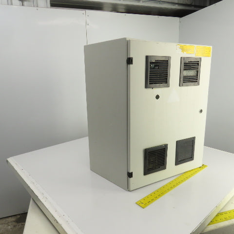 29-1/2" x 21-1/2" x 13" Electrical Enclosure W/Backplate & 2-Fans