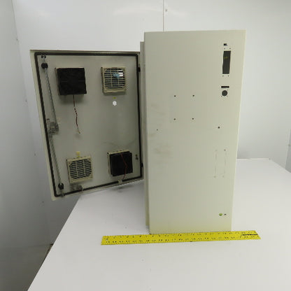 29-1/2" x 21-1/2" x 13" Electrical Enclosure W/Backplate & 2-Fans