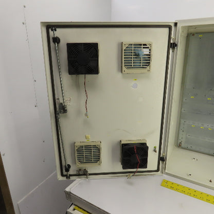 29-1/2" x 21-1/2" x 13" Electrical Enclosure W/Backplate & 2-Fans