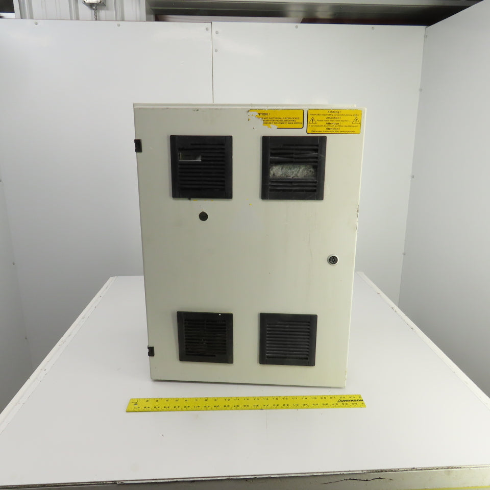 29-1/2" x 21-1/2" x 13" Electrical Enclosure W/Backplate & 2-Fans