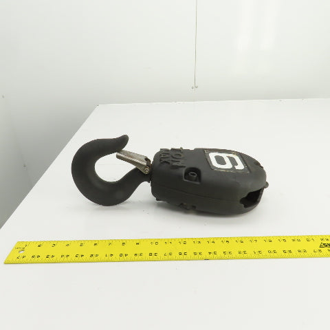 CM 6 Ton 12,000 LB Double Reeved Lower Hoist Hook Block Assembly W/Latch