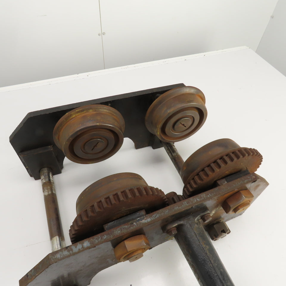 CM 6 Ton 12K Manual Powered Chain Drive Hoist Trolley 3" To 7.5" I-Beam Flange