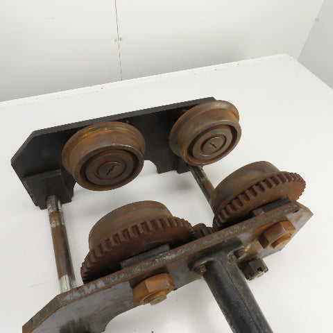 CM 6 Ton 12K Manual Powered Chain Drive Hoist Trolley 3" To 7.5" I-Beam Flange
