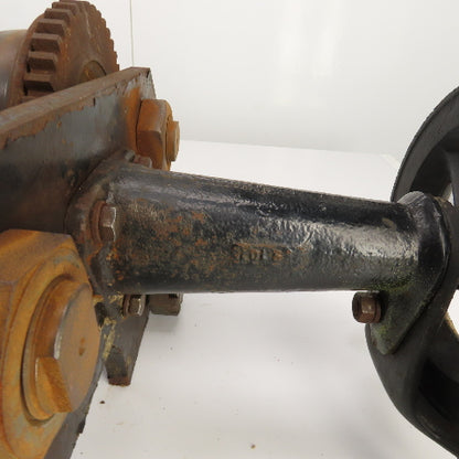 CM 6 Ton 12K Manual Powered Chain Drive Hoist Trolley 3" To 7.5" I-Beam Flange