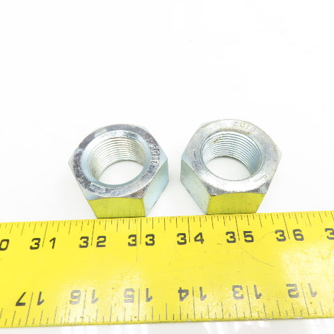 1-1/4"-12 Hex Nut Zinc Grade 5 Lot Of 2