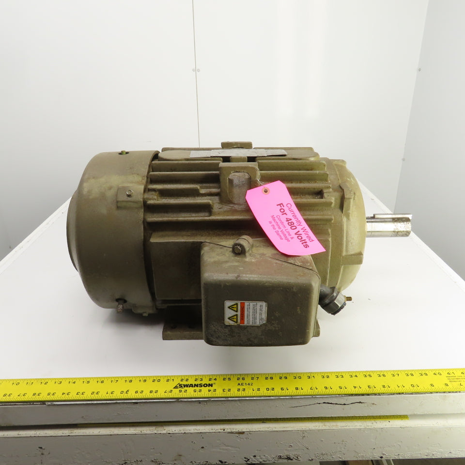 GE 5KS284XAA308D 15HP AC Electric Motor 1185RPM 4690V 3PH 20.4A 284T Frame