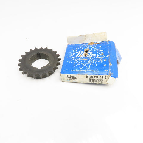 Martin 50BTB21H No 50 5/8" Pitch 21T Taper Bushed Single Row Chain Sprocket