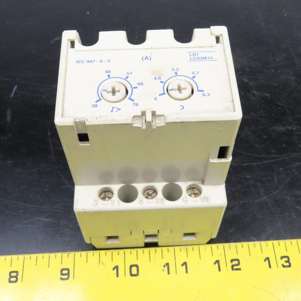 Telemecanique LB1 LC03M10 Overload Relay 4-6.3 Trip 690VAC Max