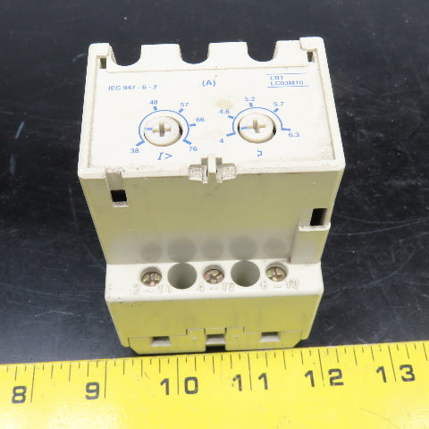 Telemecanique LB1 LC03M10 Overload Relay 4-6.3 Trip 690VAC Max