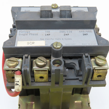 Westinghouse A201K0BA 440/600V 3Hp Max Size 0 Motor Starter 120V Coil