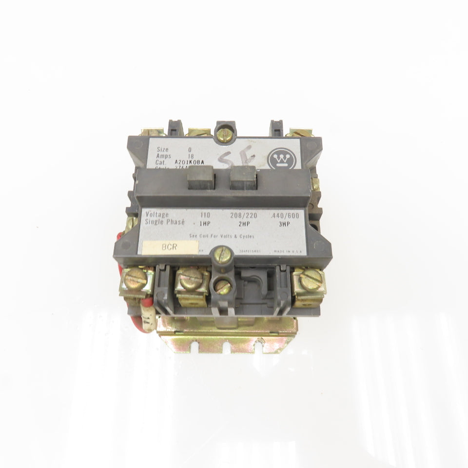 Westinghouse A201K0BA 440/600V 3Hp Max Size 0 Motor Starter 120V Coil