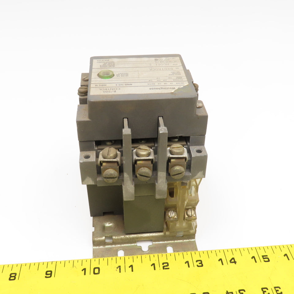 Westinghouse B201KOCA B201K0CA Model B 600V NEMA Size 0 Motor Starter 120V Coil