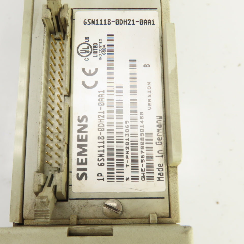 Siemens 6SN1118-0DH21-0AA1 6SN1123-1AB00-0AA1 Simodrive LT-Module Int 2X15A