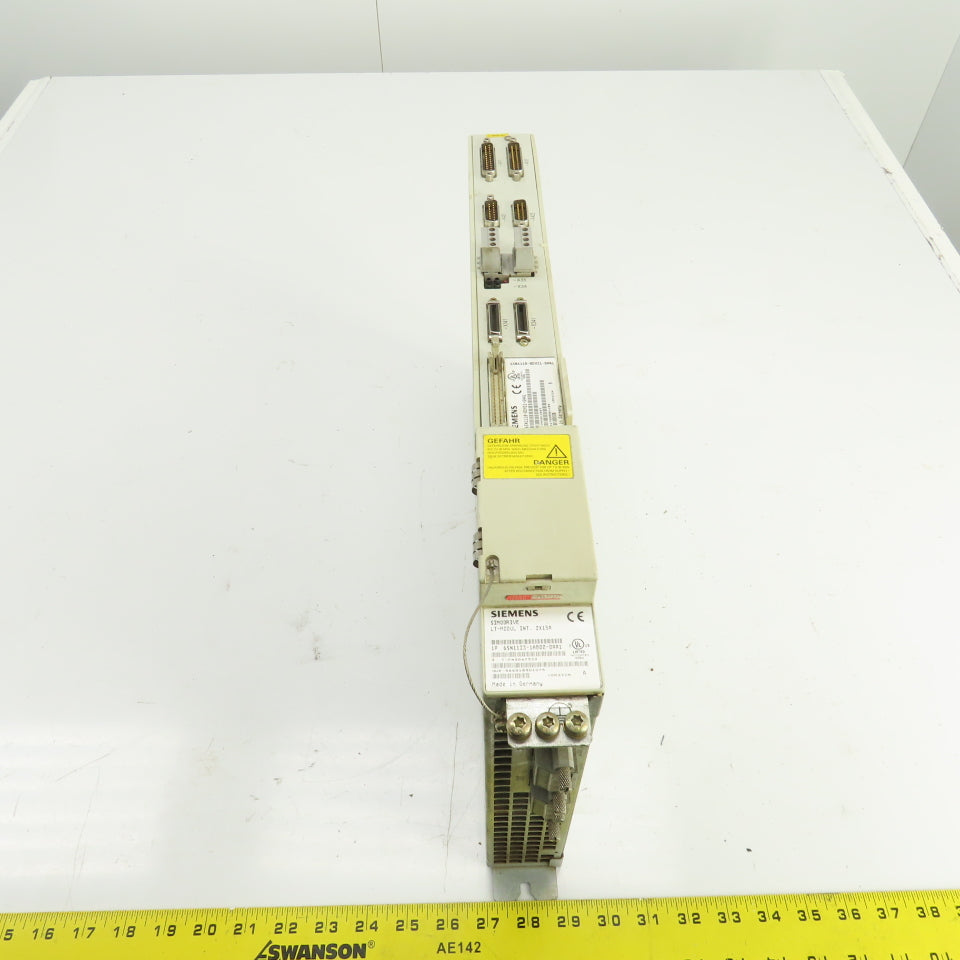 Siemens 6SN1118-0DH21-0AA1 6SN1123-1AB00-0AA1 Simodrive LT-Module Int 2X15A