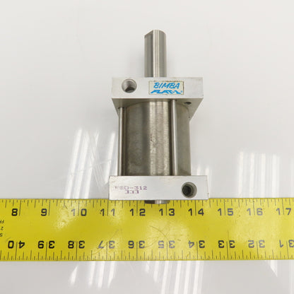 Bimba FSD-312 2" Bore 2" Double Ended Stroke Push Pull Pneumatic Cylinder