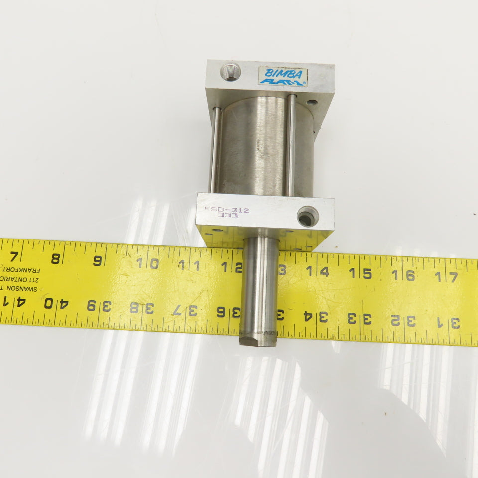 Bimba FSD-312 2" Bore 2" Double Ended Stroke Push Pull Pneumatic Cylinder