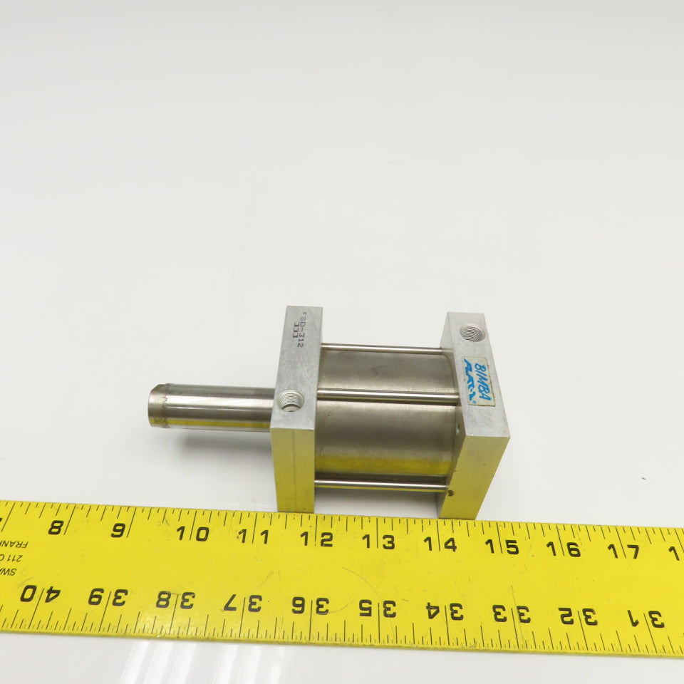 Bimba FSD-312 2" Bore 2" Double Ended Stroke Push Pull Pneumatic Cylinder