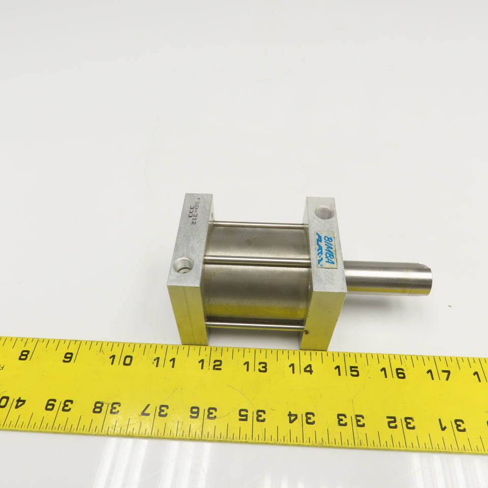 Bimba FSD-312 2" Bore 2" Double Ended Stroke Push Pull Pneumatic Cylinder