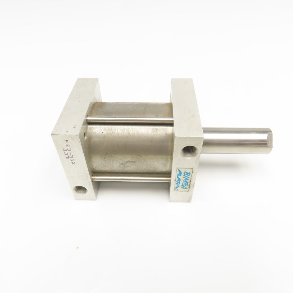 Bimba FSD-312 2" Bore 2" Double Ended Stroke Push Pull Pneumatic Cylinder