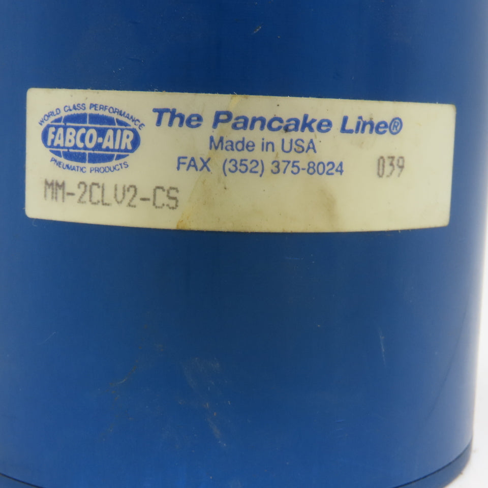 Fabco Air MM 2CLV2-CS 2-1/4" Bore 2" Stroke Double Acting Air Cylinder