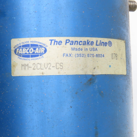 Fabco Air MM 2CLV2-CS 2-1/4" Bore 2" Stroke Double Acting Air Cylinder