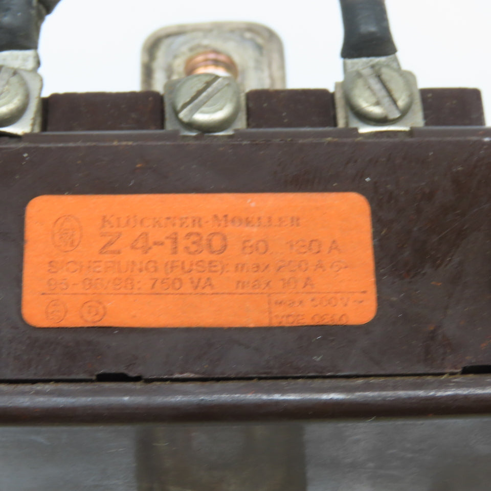 Klockner Moeller Z4-130 80-130A Overload Module 500VAC