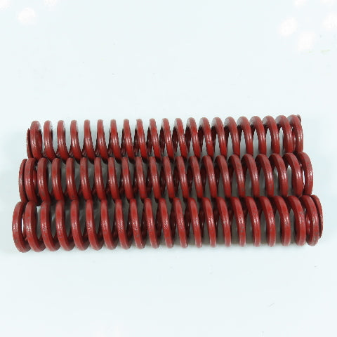 1-1/4" x 7" Red Flat Wire Die Spring 5/8" Rod Dia. Lot of 3