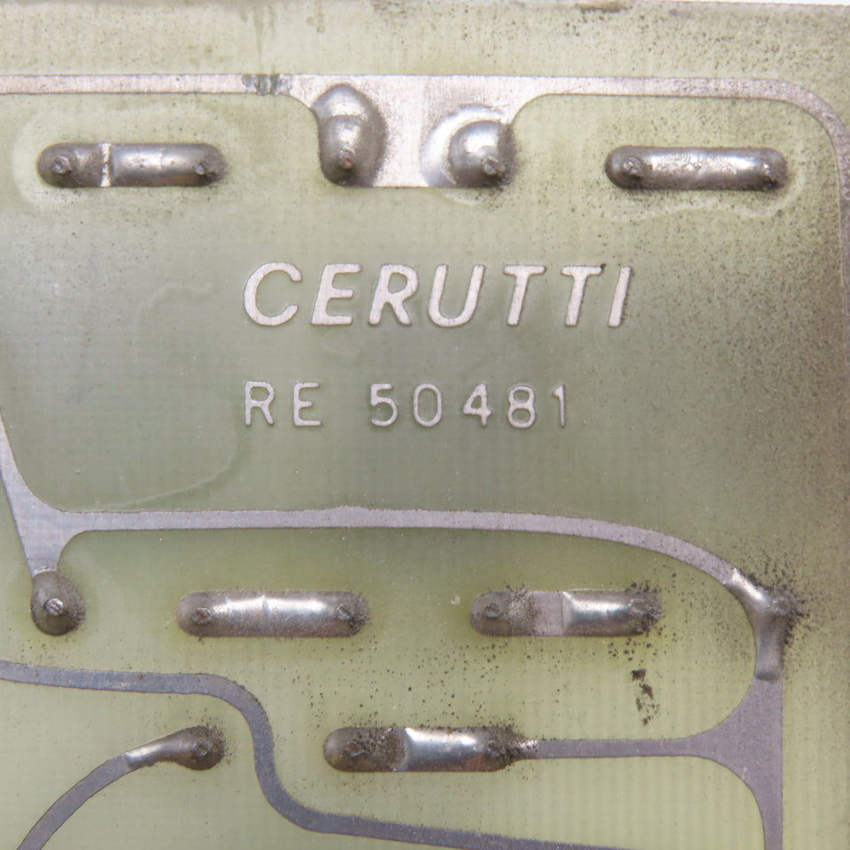 Cerutti RE 50481 Resister Circuit Board Card