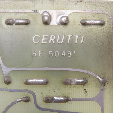 Cerutti RE 50481 Resister Circuit Board Card
