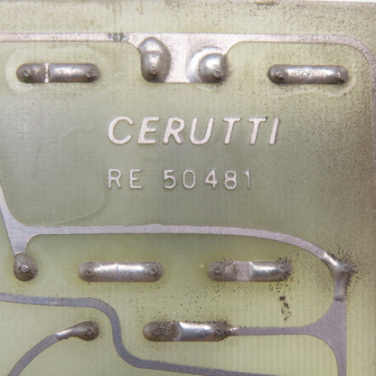 Cerutti RE 50481 Resister Circuit Board Card