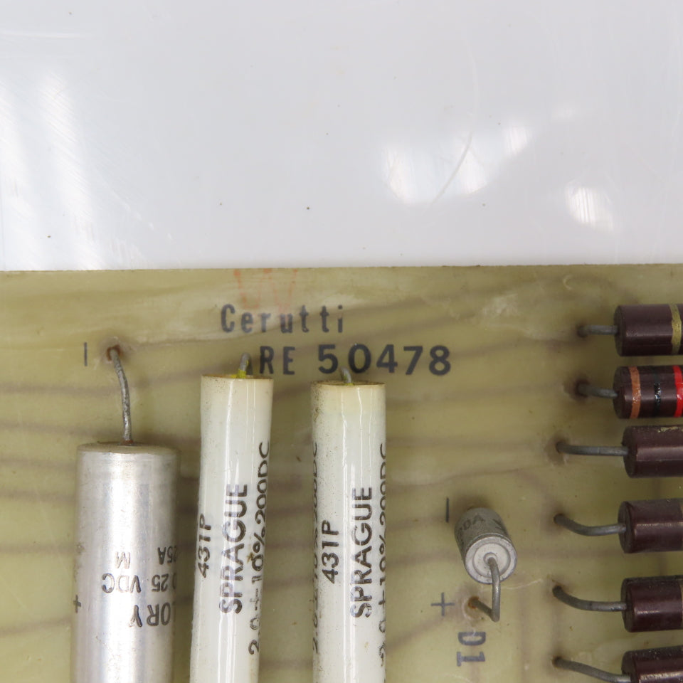 Cerutti RE 50478 Resister Circuit Board Card