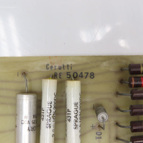 Cerutti RE 50478 Resister Circuit Board Card