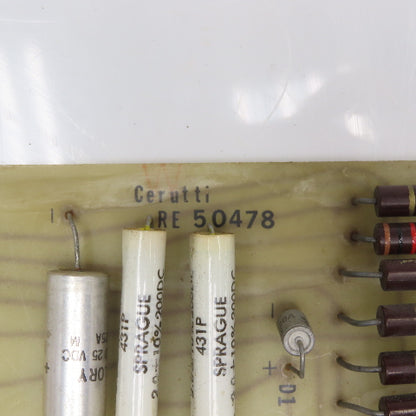 Cerutti RE 50478 Resister Circuit Board Card