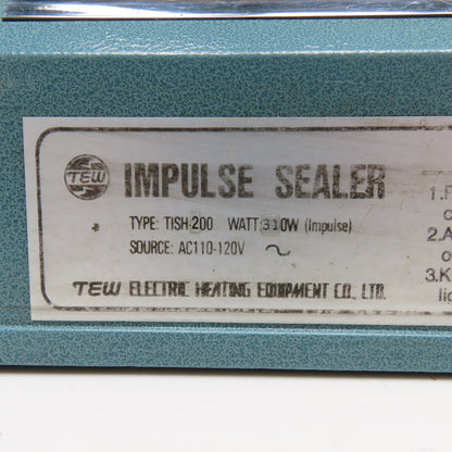 Tew Type TISH-200 Impulse Sealer 110-120V