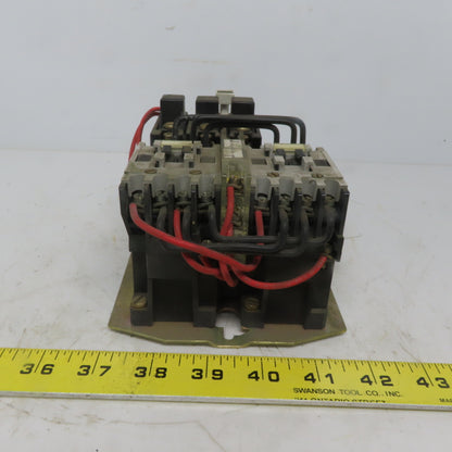Allen Bradley 550-T0A94A Ser.B Reversing Contactor 600V 2HP Size 00 240V Coil
