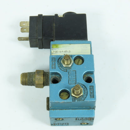MAC 712C-12-PI-591JD 4 Way Pneumatic Solenoid Valve 150 PSI 24 VDC