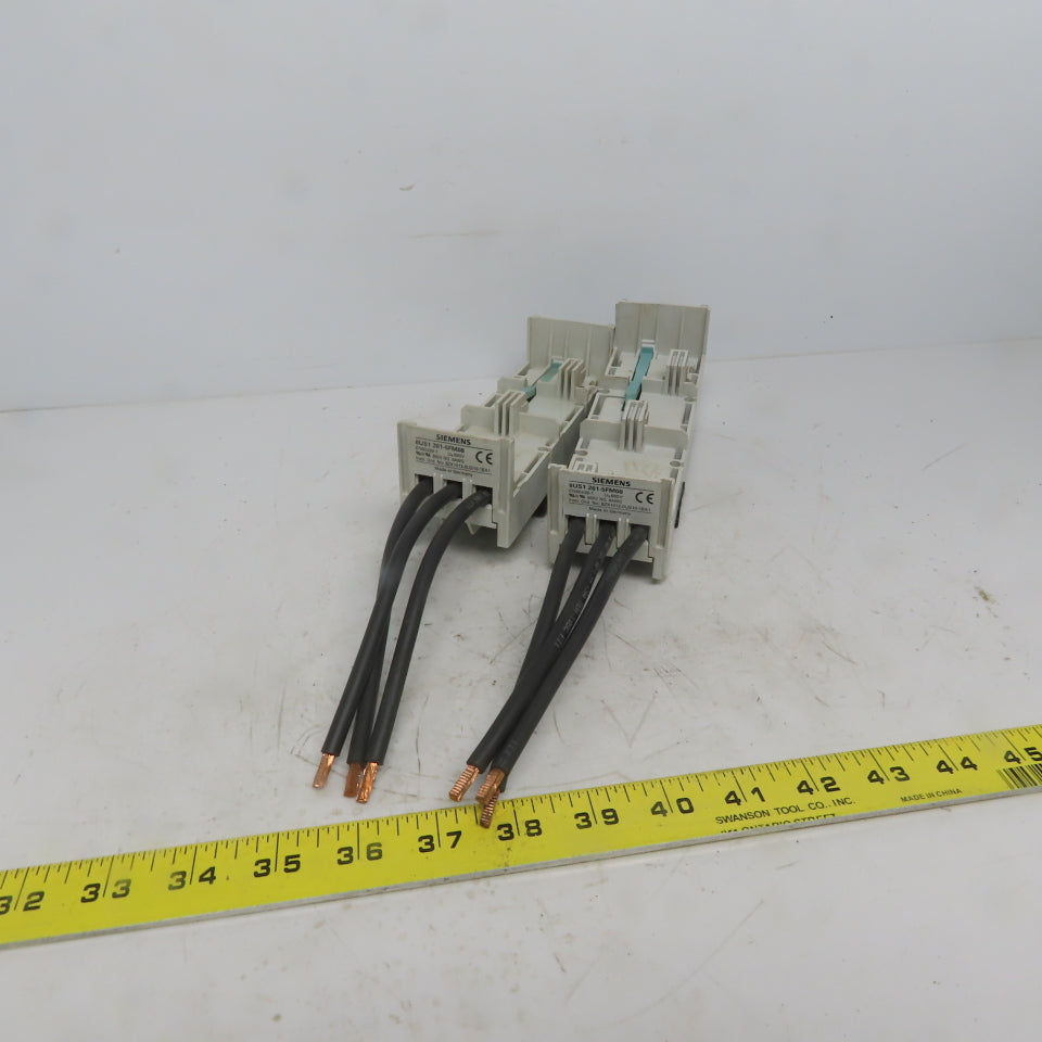 Siemens 8US1 261-5FM08  Buss Bar Adapter 600V No. 8 Wire Lot of 2