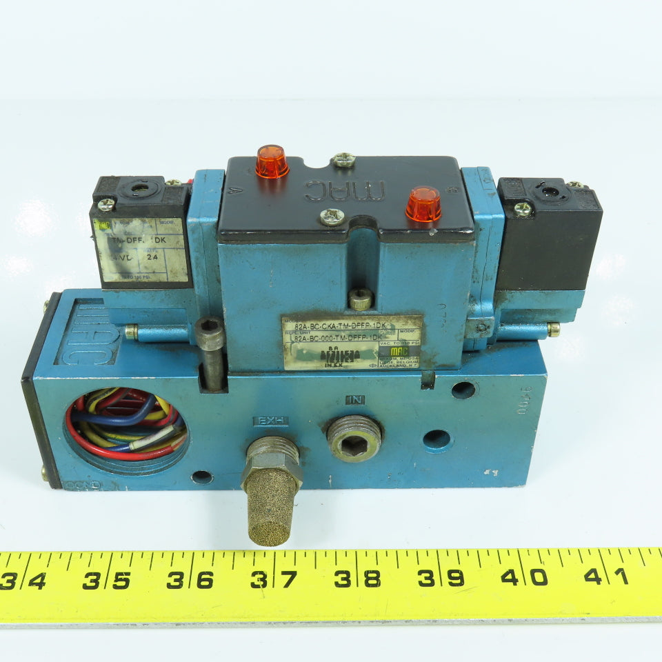 MAC 82A-BC-CKA-TM-DFFP-1DK & TM-DFFJ-1DK Pneumatic Solenoid Valve 150 PSI 24 VDC