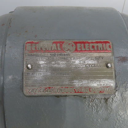 GE 5K204D841 0.75/ 0.375HP Dual Speed AC Electric Motor 1670/835RPM 220V 204 FR.