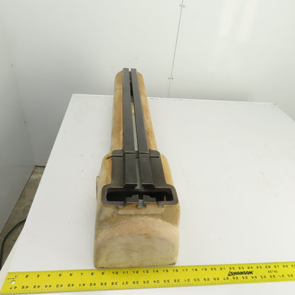 Hardinge AHC Super Precision Lathe Bed Carriage Slide Assembly 37" OAL