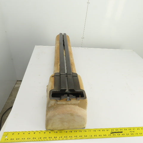 Hardinge AHC Super Precision Lathe Bed Carriage Slide Assembly 37" OAL