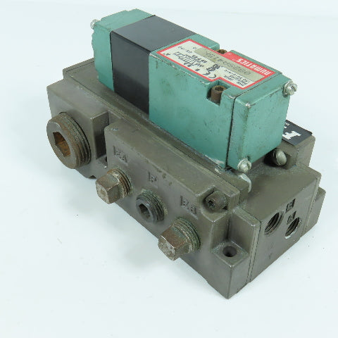 Numatics 082SA415K Pneumatic Solenoid Valve 150 PSI W/ 8 Port FlexiBlok Manifold