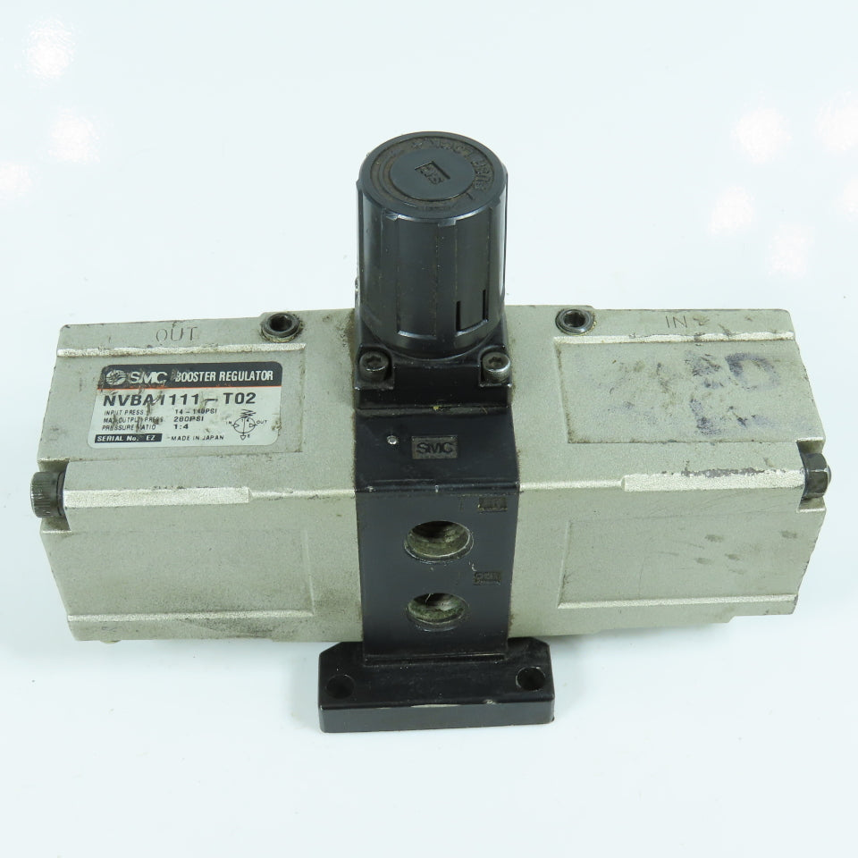 SMC NVBA1111-T02 Output Booster Regulator 14-140 Input PSI 280 Output PSI
