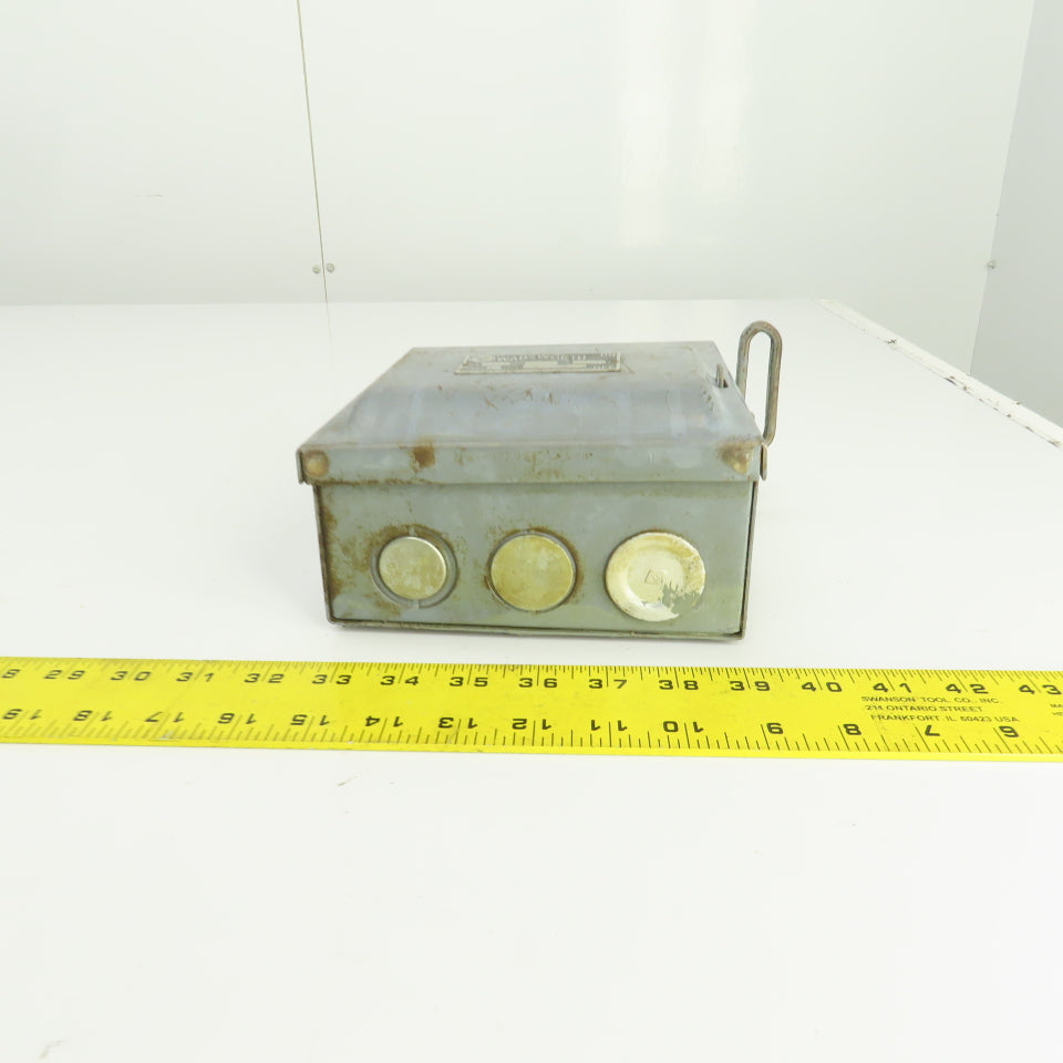 Wadsworth 8733N 30A Fusible Safety Disconnect Switch 240VAC 4-Pole