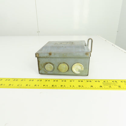 Wadsworth 8733N 30A Fusible Safety Disconnect Switch 240VAC 4-Pole