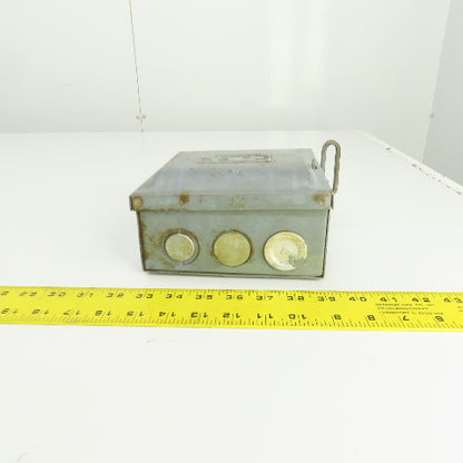 Wadsworth 8733N 30A Fusible Safety Disconnect Switch 240VAC 4-Pole