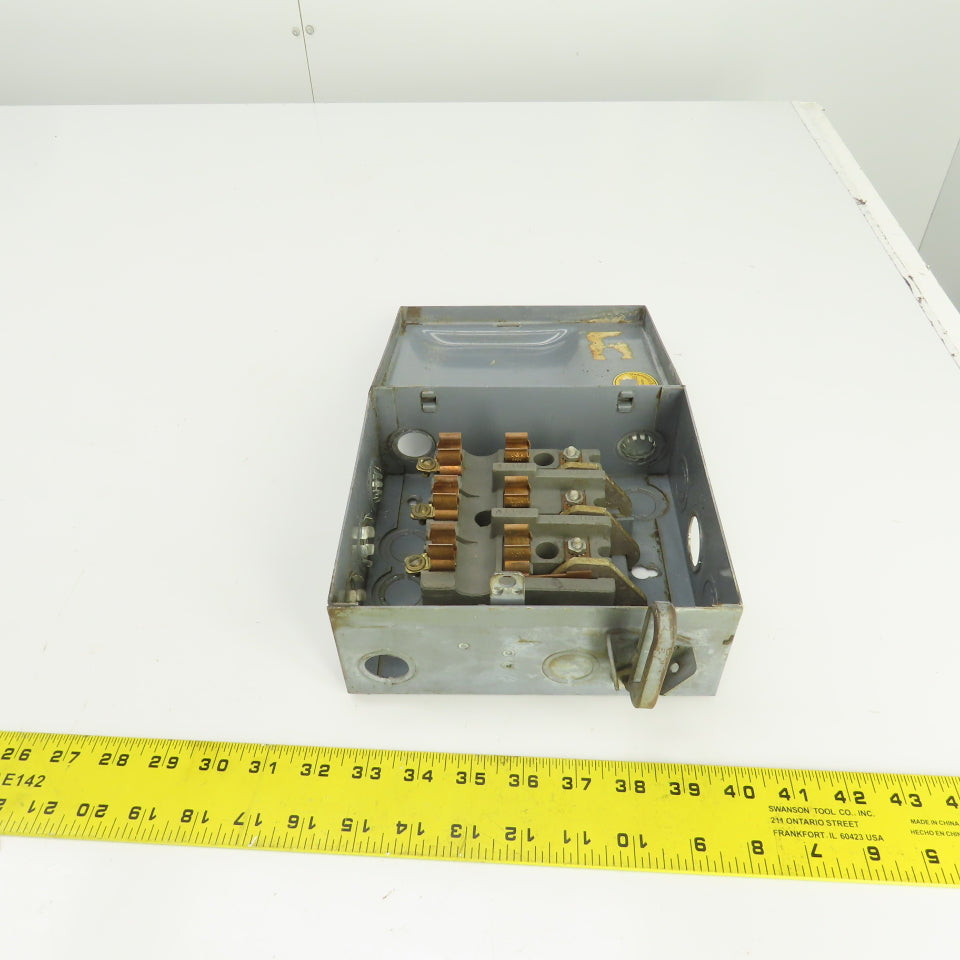 Wadsworth 8733N 30A Fusible Safety Disconnect Switch 240VAC 4-Pole