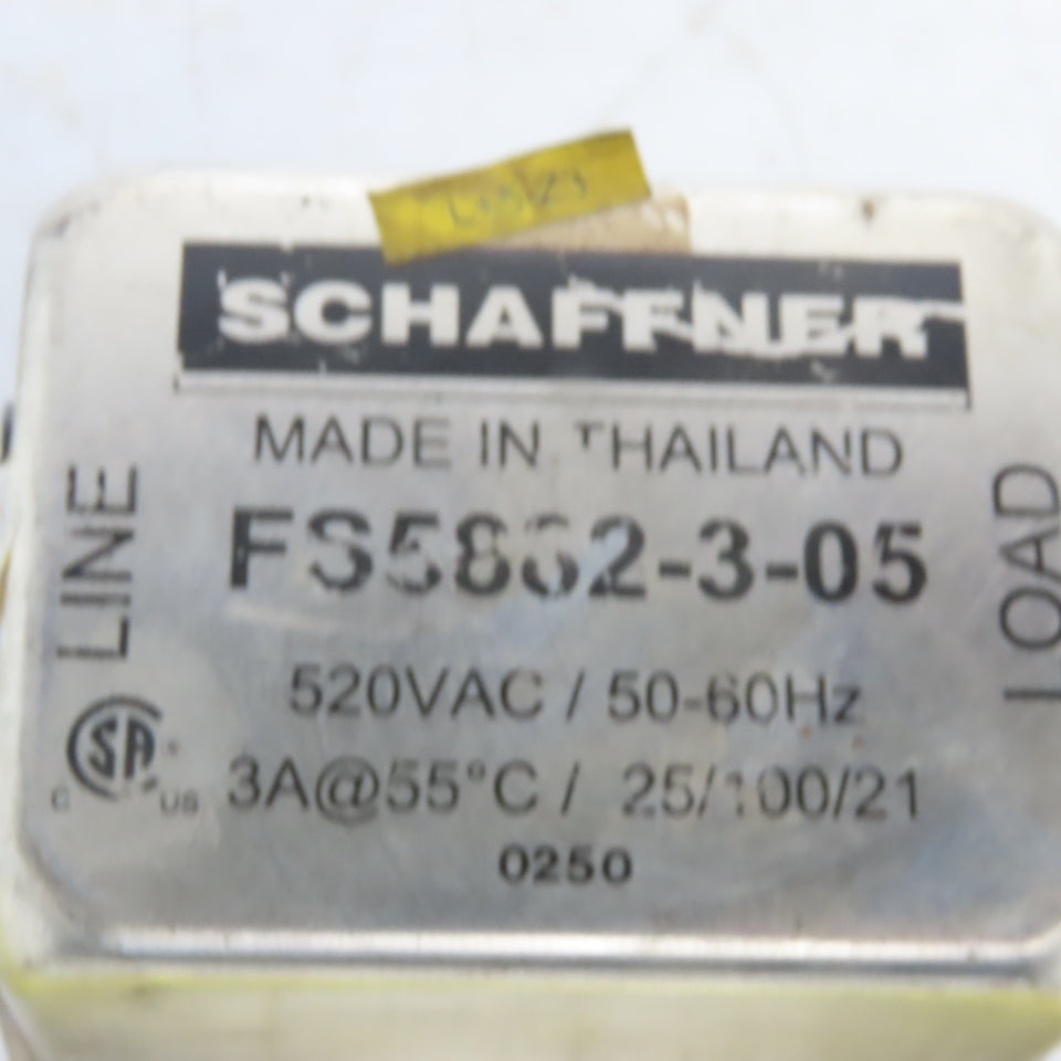Shaffner FS5882-3-05 Power Line Filter 520V /50-60Hz 3A